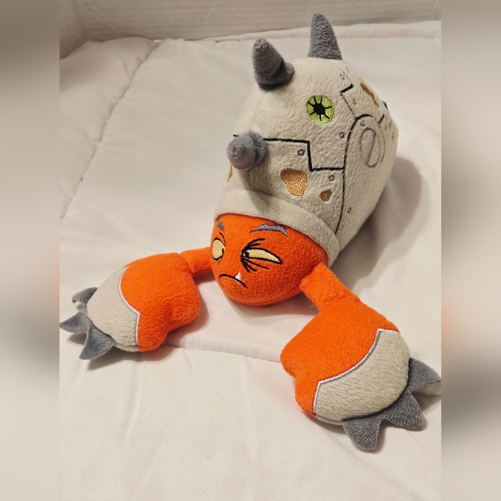 Bark Box Crab Dog Toy Van Goon Crinkle Squeaker Embroidered 8' 2018 Collectible